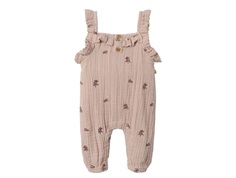 Lil Atelier shadow gray blomster overall bukser